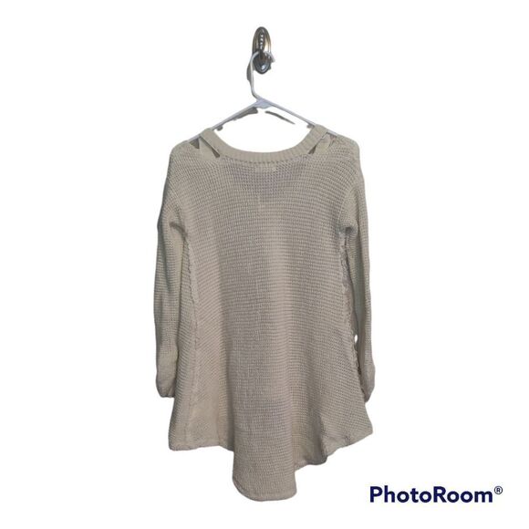 b-Sharp Distressed High-Low Sweater Tunic - Picture 2 of 8